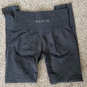 NVGTN speckled black leggings